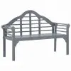 vidaXL Garden Bench Grey Wash 135 cm Solid Acacia Wood