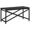 vidaXL Garden Bench 80 cm Poly Rattan Black