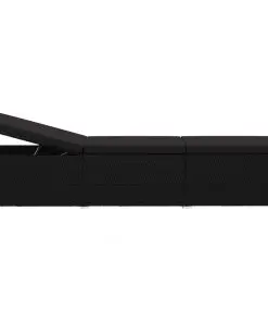 vidaXL 3 Piece Garden Sun Lounger Set Poly Rattan Black