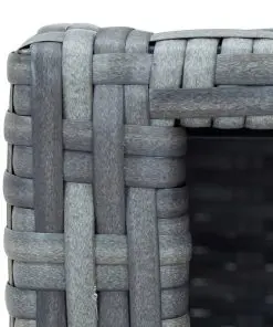 vidaXL Spa Step Grey Poly Rattan 92x45x25 cm