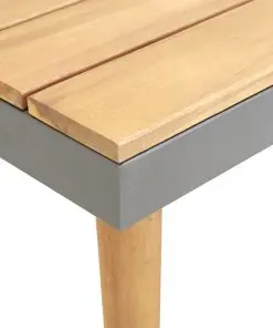 vidaXL Garden Coffee Table 60x60x31.5 cm Solid Acacia Wood