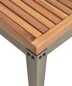 vidaXL Garden Coffee Table 110x55x36 cm Solid Acacia Wood