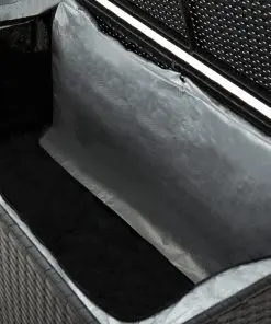 vidaXL Garden Storage Box Poly Rattan 100x50x50 cm Black