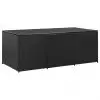 vidaXL Garden Storage Box Poly Rattan 180x90x75 cm Black vidaXL Garden Storage Box Poly Rattan 180x90x75 cm Black