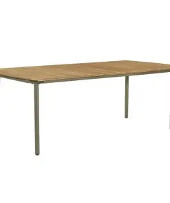 vidaXL 9 Piece Outdoor Dining Set Solid Acacia Wood and Steel
