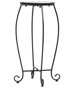 vidaXL Mosaic Tables 3 pcs Blue and White Ceramic