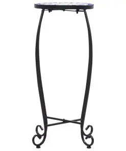 vidaXL Mosaic Tables 3 pcs Blue and White Ceramic