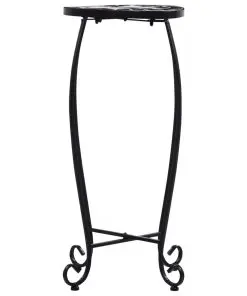 vidaXL Mosaic Tables 3 pcs Black and White Ceramic