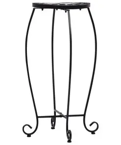 vidaXL Mosaic Tables 3 pcs Black and White Ceramic