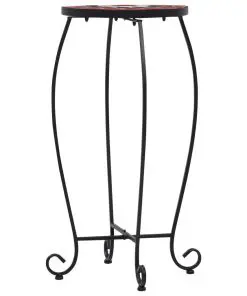 vidaXL Mosaic Tables 3 pcs Terracotta and White Ceramic