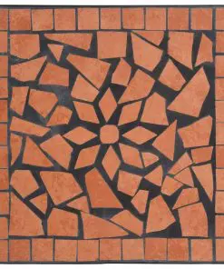 vidaXL Mosaic Side Table Terracotta Ceramic