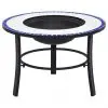 vidaXl Mosaic Fire Pit Blue and White 68cm Ceramic