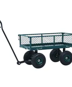 vidaXL Garden Hand Trolley Green 250 kg