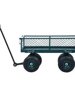 vidaXL Garden Hand Trolley Green 250 kg