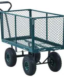 vidaXL Garden Hand Trolley Green 350 kg