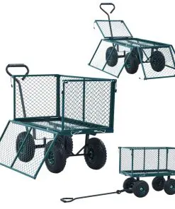 vidaXL Garden Hand Trolley Green 350 kg