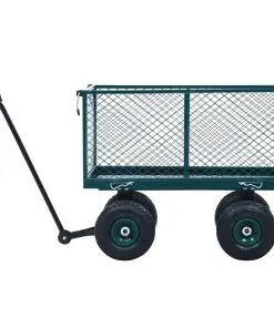 vidaXL Garden Hand Trolley Green 350 kg