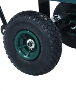 vidaXL Garden Hand Trolley Green 350 kg