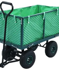 vidaXL Garden Hand Trolley Green 350 kg