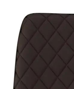 vidaXL Dining Chairs 2 pcs Brown Faux Leather