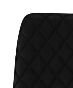 vidaXL Dining Chairs 2 pcs Black Faux Leather