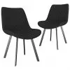 vidaXL Dining Chairs 2 pcs Grey Faux Leather
