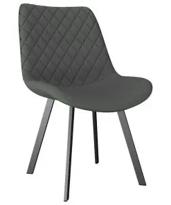 vidaXL Dining Chairs 2 pcs Light Grey Faux Leather
