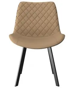 vidaXL Dining Chairs 2 pcs Cream Faux Leather