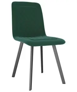 vidaXL Dining Chairs 2 pcs Green Velvet