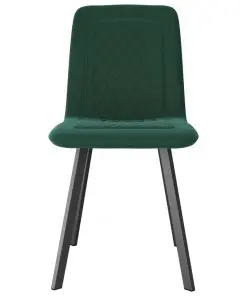 vidaXL Dining Chairs 2 pcs Green Velvet
