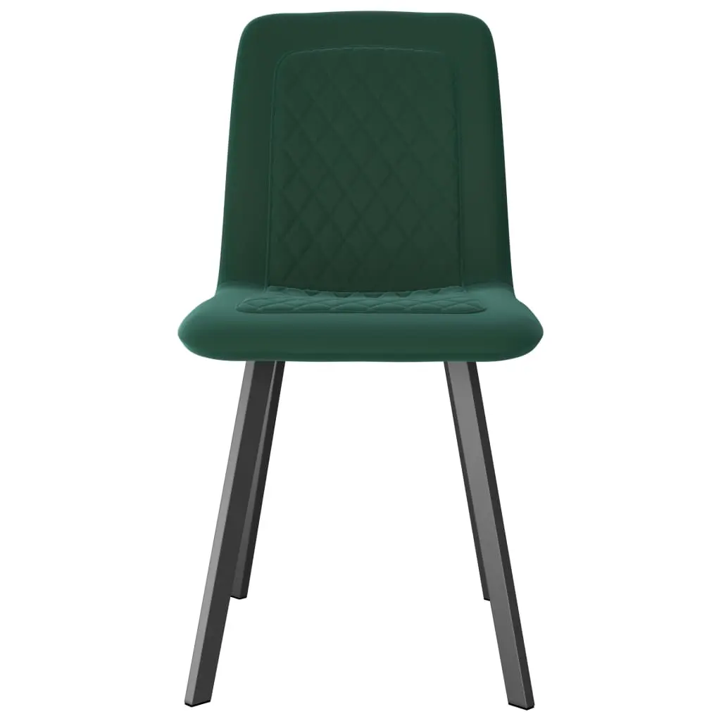 vidaXL Dining Chairs 2 pcs Green Velvet