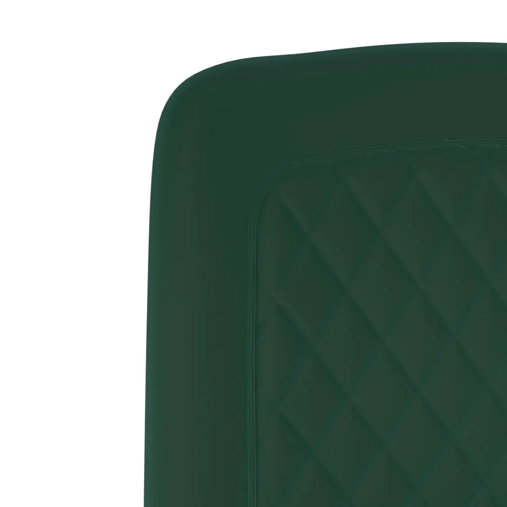 vidaXL Dining Chairs 2 pcs Green Velvet