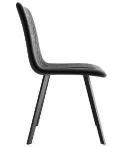 vidaXL Dining Chairs 2 pcs Black Velvet