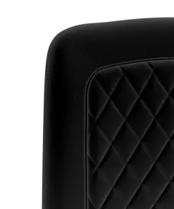 vidaXL Dining Chairs 2 pcs Black Velvet