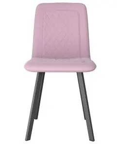 vidaXL Dining Chairs 2 pcs Pink Velvet