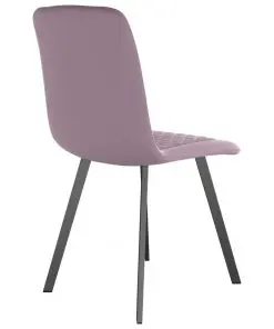 vidaXL Dining Chairs 2 pcs Pink Velvet