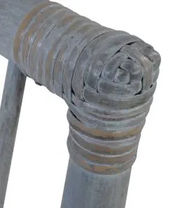 vidaXL Dining Chairs with Cushions 6 pcs Grey Natural Rattan