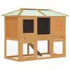 vidaXL Animal Rabbit Cage Double Floor Wood vidaXL Animal Rabbit Cage Double Floor Wood