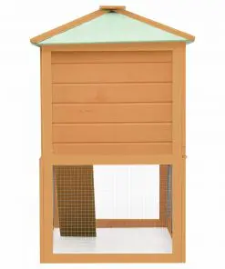 vidaXL Animal Rabbit Cage Double Floor Wood