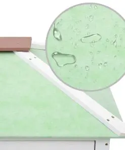 vidaXL Animal Rabbit Cage Double Floor Brown Wood