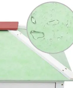 vidaXL Animal Rabbit Cage Double Floor Red Wood