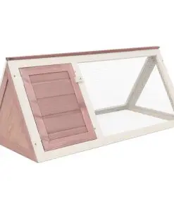 vidaXL Animal Rabbit Cage Brown Wood