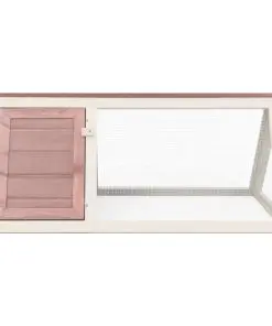 vidaXL Animal Rabbit Cage Brown Wood