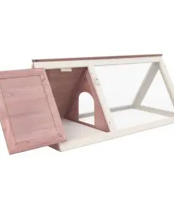 vidaXL Animal Rabbit Cage Brown Wood