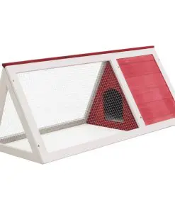 vidaXL Animal Rabbit Cage Red Wood