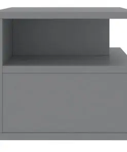 vidaXL Floating Nightstands 2 pcs Grey 40x31x27 cm Chipboard