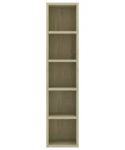 vidaXL CD Cabinet Sonoma Oak 21x16x93.5 cm Chipboard