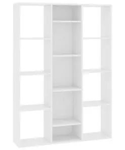 vidaXL Room Divider/Book Cabinet White 100x24x140 cm Chipboard