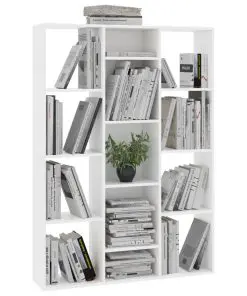 vidaXL Room Divider/Book Cabinet White 100x24x140 cm Chipboard