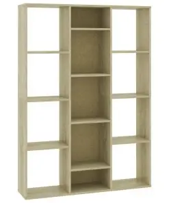 vidaXL Room Divider/Book Cabinet Sonoma Oak 100x24x140 cm Chipboard